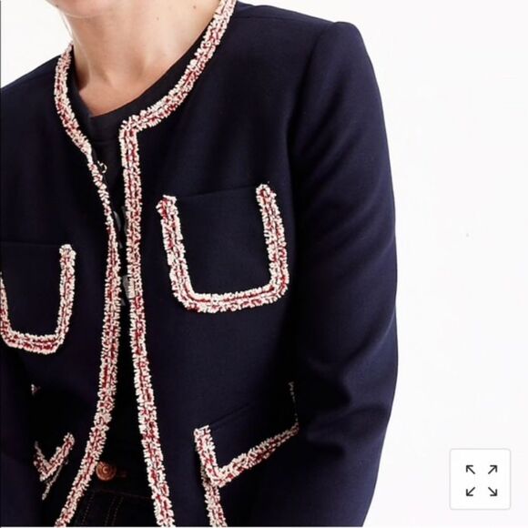 J. Crew wool Lady jacket Sz 0. - Picture 2 of 10